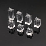 7Pcs Acrylic Ring Jewelry Display Stand Holder Props Showcase Organizer