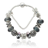 5 Colors Rhinestone&Crystal Beads Butterfly Charm Bracelet
