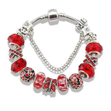 5 Colors Rhinestone&Crystal Beads Butterfly Charm Bracelet