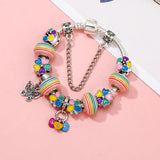 Crystal MOM Beads Charm Bracelet Vintage Jewelry Gift