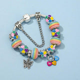 Crystal MOM Beads Charm Bracelet Vintage Jewelry Gift