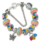 Crystal MOM Beads Charm Bracelet Vintage Jewelry Gift
