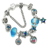 High Stars Globe Charm Beads Pendants DIY Snake Chain Charm Bracelet