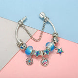High Stars Globe Charm Beads Pendants DIY Snake Chain Charm Bracelet