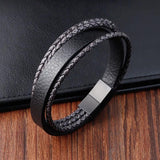 Braided Rope Leather Bracelet for Men