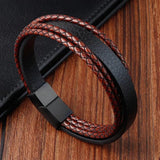 Braided Rope Leather Bracelet for Men