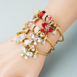 Stainless Steel Wire Butterfly Bees Charm Bracelet