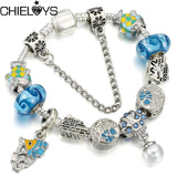 Enamelled Fish Beads Bracelet with Pearl Pendant