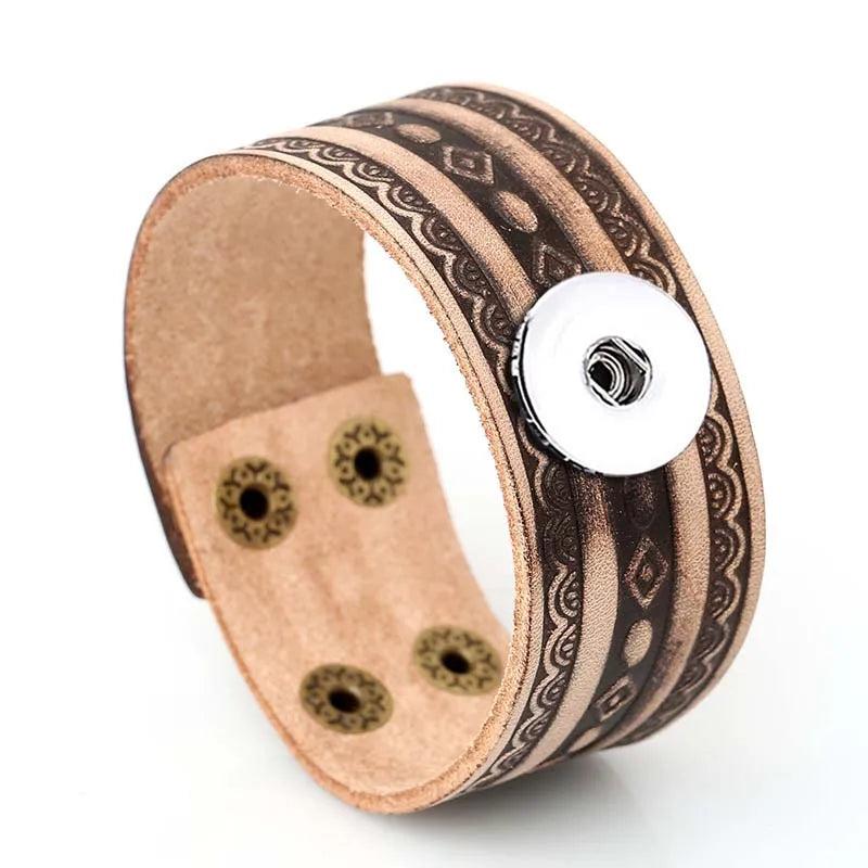Hand Woven Retro Leather Bracelet for Women and Men