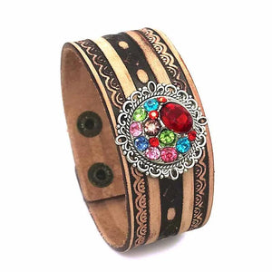 Hand Woven Retro Leather Bracelet for Women and Men