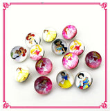 20pcs Mix Random Princess Snap Buttons For 18mm Ginger Pendant Bracelet