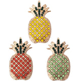 5pcs Pineapple Snap Buttons 18mm Charm Fit Snap Bracelet for Women ZA039