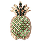 5pcs Pineapple Snap Buttons 18mm Charm Fit Snap Bracelet for Women ZA039