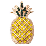 5pcs Pineapple Snap Buttons 18mm Charm Fit Snap Bracelet for Women ZA039