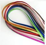 10PC 8mm Glitter PU Leather Belt 1M Length No Buckle DIY Wristband Keych