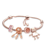 Life Of Tree Beads Charm Bracelet Bangles, Adjustable Chain Bracelet for Women