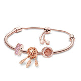 Life Of Tree Beads Charm Bracelet Bangles, Adjustable Chain Bracelet for Women