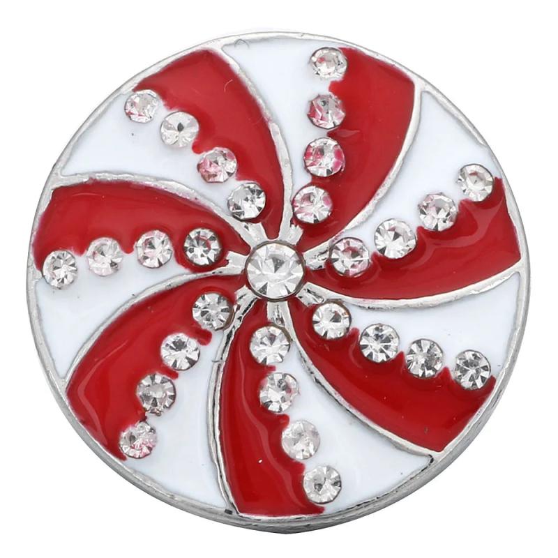 5pcs/lot Snap Button Jewelry Charms Rhinestone Crystal Fit 18mm Snap Bracel