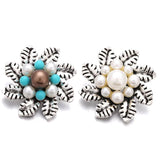 5pcs Crystal Rhinestone Snap Button Charms 18mm for Snap Bracelet Necklace