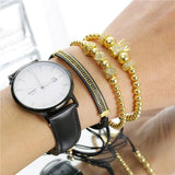 Pave Zirconia CZ Bar Chain Charm Bracelet for Wedding