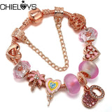Snake Chain Lollipop Charms Bracelet for Women