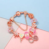 Snake Chain Lollipop Charms Bracelet for Women