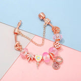 Snake Chain Lollipop Charms Bracelet for Women