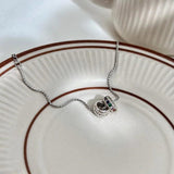 Vintage Zircon Circle Charm Bracelet for Women