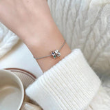 Vintage Zircon Circle Charm Bracelet for Women