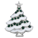 5pcs/lot Mixed Charms Crystal Rhinestone Tree Snap Buttons