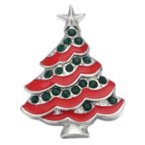 5pcs/lot Mixed Charms Crystal Rhinestone Tree Snap Buttons