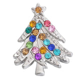 5pcs/lot Mixed Charms Crystal Rhinestone Tree Snap Buttons