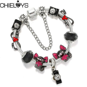 Snake Chain Charm Bracelet for Women & Children