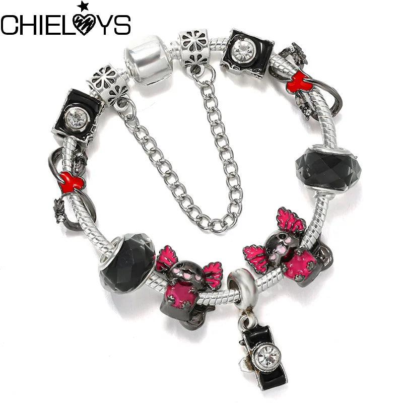 Snake Chain Charm Bracelet for Women & Children