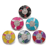 5pcs Snap Jewelry Rhinestone Flower 18mm Snap Buttons Fit 20mm 18mm Leather