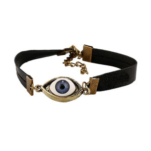Punk Eyeball Charm Cuff Bracelet for Men