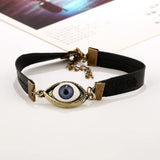 Punk Eyeball Charm Cuff Bracelet for Men