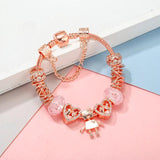 Mother's Charm Bracelet MOM Crystal DIY Charms Beads High-Quality Jewelry