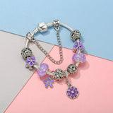 Flower Crystal DIY Bracelet with Butterfly Charms - High-Quality Jewelry