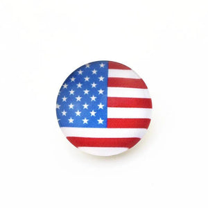American Flag Snap Button Charms for 18mm Bracelets and Necklaces