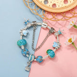 Charm Bracelet Snake Chain Windmill Hot Air Balloon DIY Charms Beads Pendants