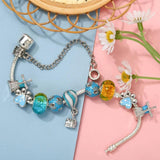 Charm Bracelet Snake Chain Windmill Hot Air Balloon DIY Charms Beads Pendants