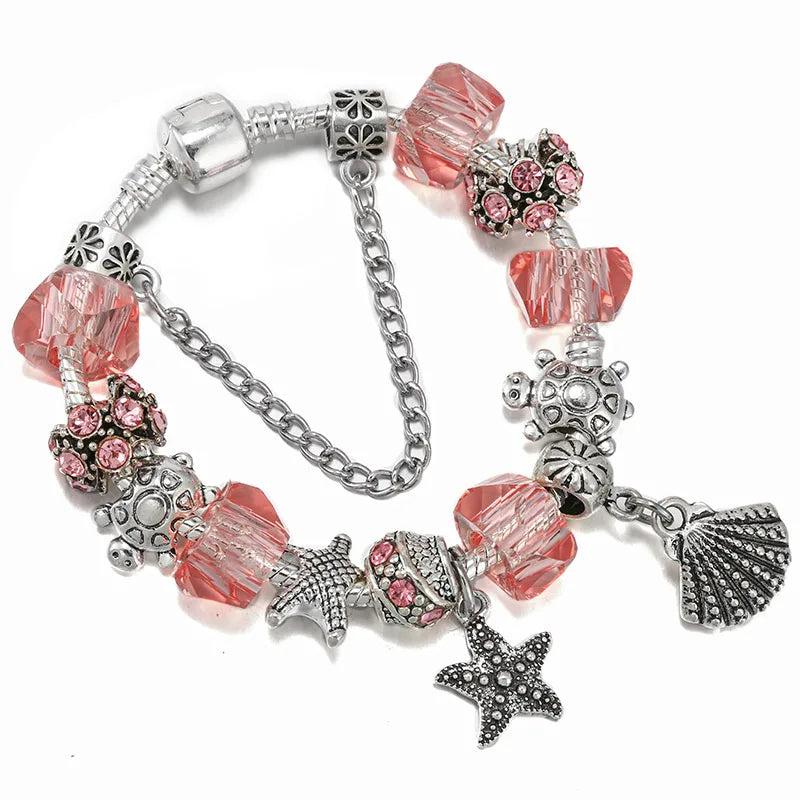 DIY Shell Charm Bracelet Kit for Women - High-Quality Jewelry