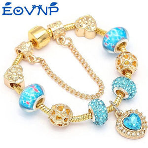 European Style Heart Charm Bracelets & Bangles