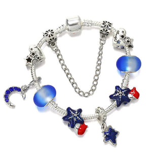 Starry Sky Charms Bracelet Snake Chain DIY Jewelry