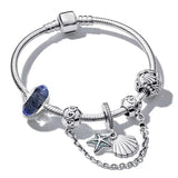 Crystal Astronaut Pendant Charm Bracelet for Women