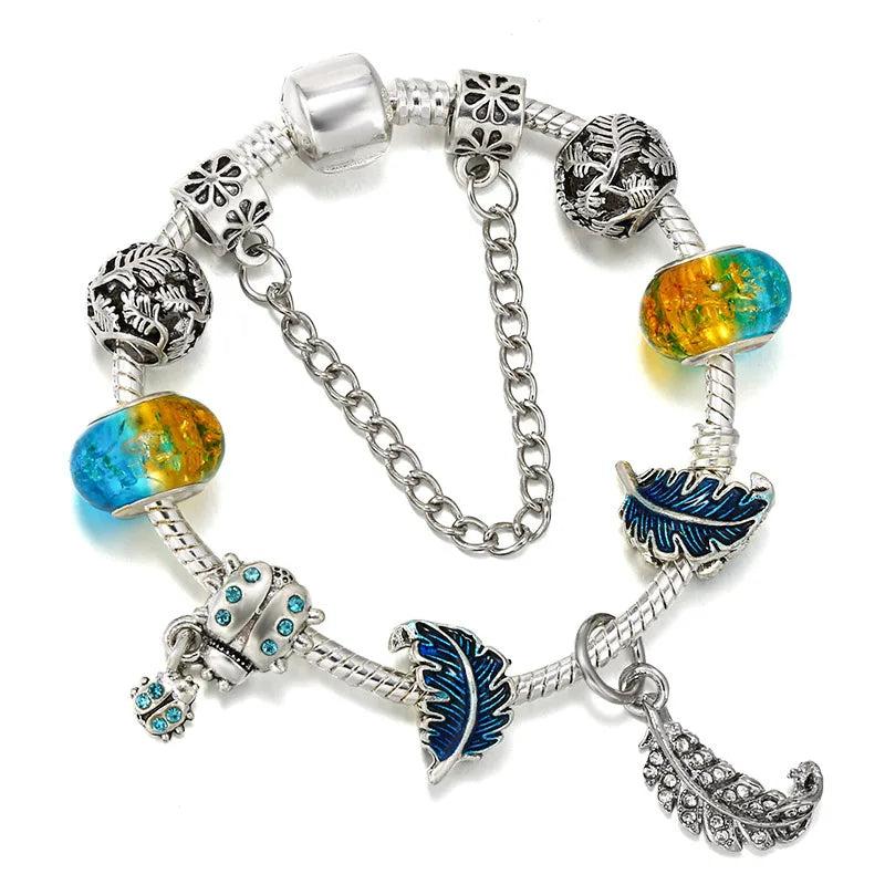 Charms Bracelets For Women Children Snake Chain DIY Pendants Jewelry