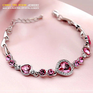 Crystal Charm Hand Chain Bracelet for Women