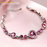 Crystal Charm Hand Chain Bracelet for Women