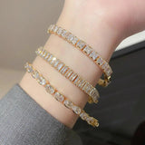 Classic Zircon Charm Bracelet for Women Crystal Stone Party Chain Bracelet